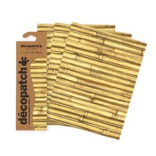 [C901C] Décopatch Pochette 3 Feuilles Decopatch Identiques Ref 901 Bambous