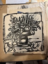 Dessin Original De PRIKING Signée 1960« Nature Morte »