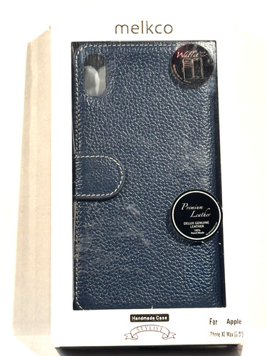 Leather wallet melkco premium - leather,