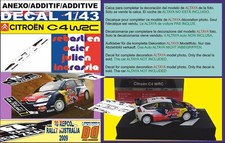 ANEXO DECAL 1/43 CITROEN C4