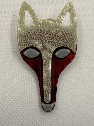 Vintage fox brooch pin - fox,