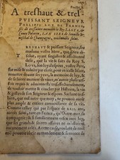 Joinville (Jean de). – Chronique et vie du roy Saint Loys. Paris, début XVIIéme