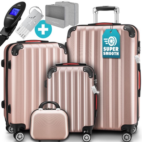 Set valises rose doré - de,