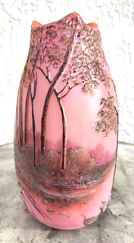 Vase legras signé un - vase,