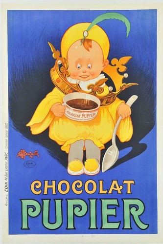Pub chocolat pupier - chocolat,
