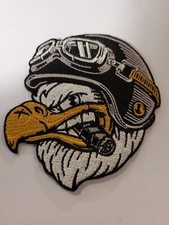 Patch Thermocollant Brodé Bikers Corbeau Motocycles 8cm .....