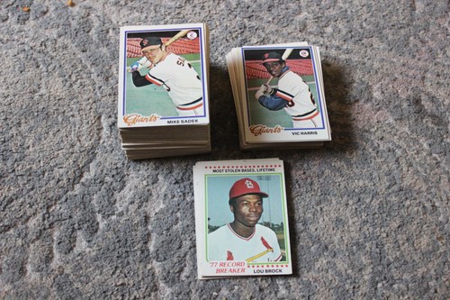 1978 topps baseball complete - 1978,