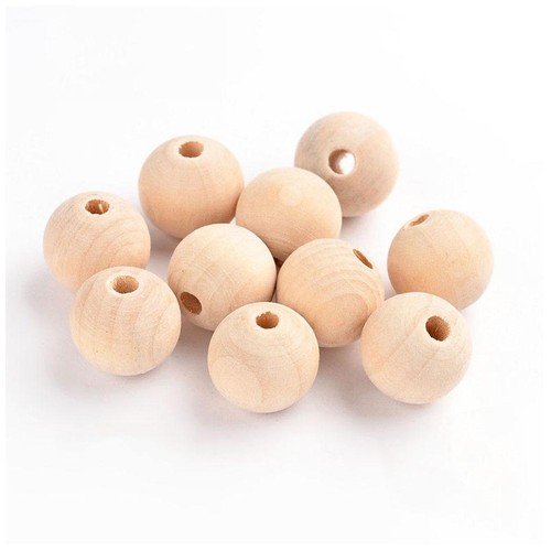 Grosses perles bois pour - 50,