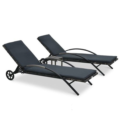 Chaises longues avec table - longues,