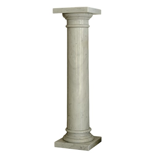 Colonne marbre blanc de - colonne,