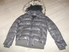 Doudoune parka ROXY multicolore noire et kaki, capuche fourrure  M/2/38 TBE