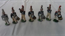 LOT PETITS SOLDATS ALU QUIRALU POMPIERS DE NANTERRE OFFICIER MUSICIENS