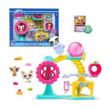 BANDAI - Littlest Pet Shop - Coffret Fun Factory - Ensemble de jeu avec 2 animau