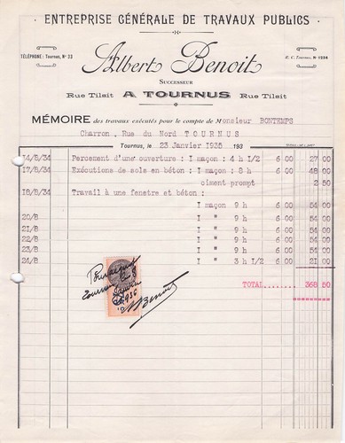Tournus travaux benoit - 71,