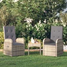 2x Chaise Inclinable de Jardin