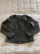 Élégante Vestte Courte Femme Manches 3/4 MISE AU GREEN Taille 2 Gris Clair