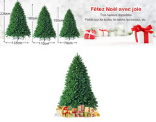 Sapin Arbre De Noël Artificiel Avec Socle En Métal Décoration Noël 150/180/225CM
