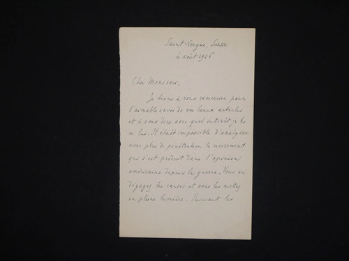 Henri bergson lettre - henri,