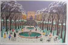 Litho MADY DE LA GIRAUDIERE  "Arc de Triomphe" n°/s avec certif. d'authenticité