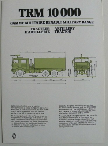 Brochure militaire renault - brochure,