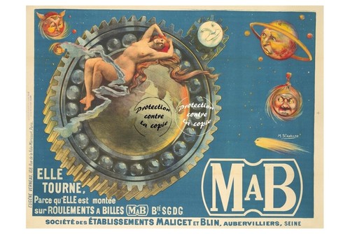 Publicité roulement bille mab - publicité,
