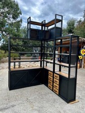 meuble industriel bois mètal