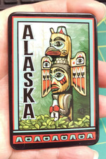 Alaska Magnet Colorful Totem