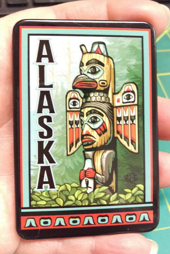 Alaska magnet colorful - magnet,