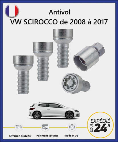 Ecrous antivol roues haute - de,