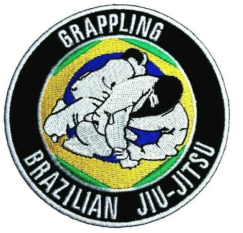 Jiu jitsu brésilien patch - jiu, fer