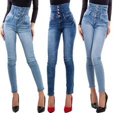 Jeans Femme Taille Haute Skinny Slim Élastiques Pantalons Denim TOOCOOL XM-1016