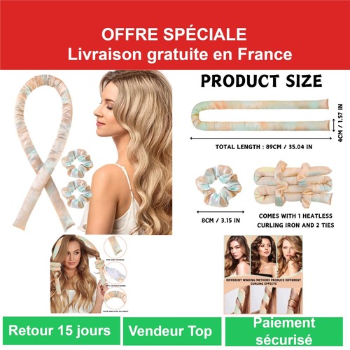 Bigoudis sans chaleur lufflok - bigoudis,