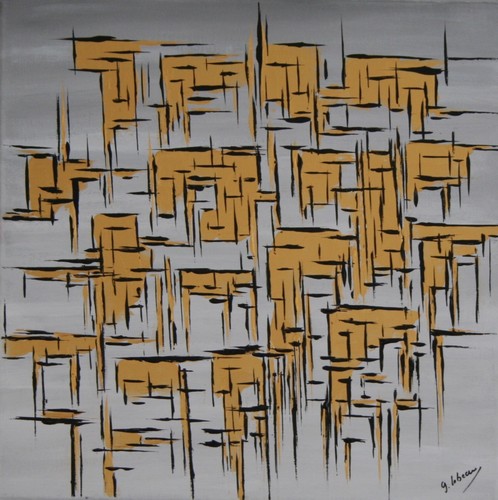 Tableau peinture abstrait - peinture,