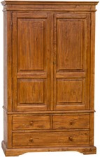 Armoire Pays Bois Massif De Tiglio Finition Noyer L120xPR59xH197 Cm. Mad