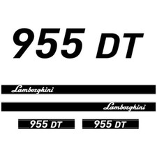 Lamborghini 955 DT Kit d'Autocollants Aftermarket pour Tracteur - Décalcomanie