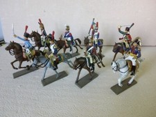 Lot 8 cavaliers en plomb