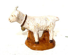 Ancienne Décoration de Noël Animaux de la crèche " chèvre " marque Cavasse