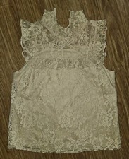 Sleeveless Floral Lace Small