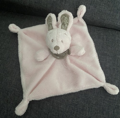 2143 doudou plat lapin - lapin, rose