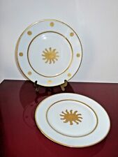 2 Plats ronds en porcelaine de