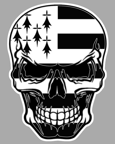Tete mort breizh - mort, sticker