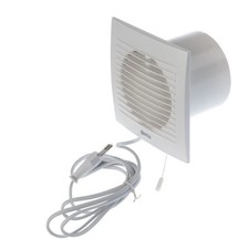 Ø 100mm Extracteur d'Air Silencieux - Ventilateur Salle de Bain Blanc - Venti...