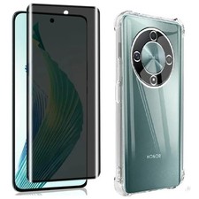 Coque Etui + Verre Trempé Anti Espion pour Honor Magic 7 Lite / 7 Pro / 6 Lite