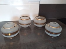 LOT ANCIENNES TULIPES VERRE