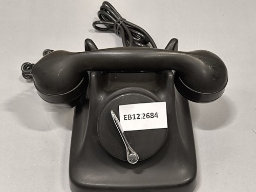 Téléphone rotatif noir - rotatif,