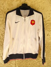 Veste rugby QUINZE de FRANCE NIKE collection jacket tracktop FFR blanc S