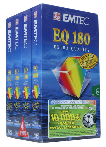 Emtec lot cassette vhs 3 - emtec, 4