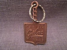 porte-clefs publicitaire ancien"plastique GILAC"