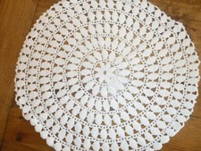 napperon crochet fait main 40 cm