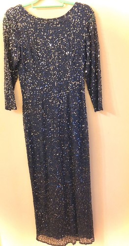 Robe soirée gris bleu - robe,